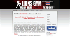 Desktop Screenshot of lions-gym.com